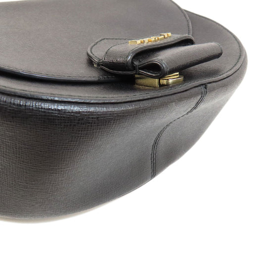 Furla Shoulder Bag PVC black logo Women Used Authentic