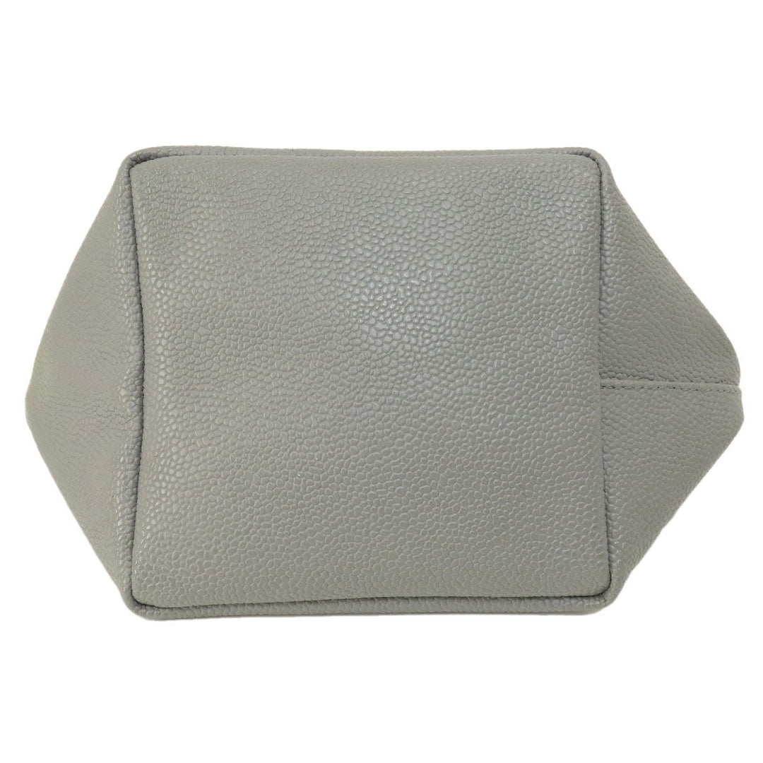 Herve Chapelier Handbag Cotton, Coated Canvas gray Boat-shaped tote Women Used Authentic