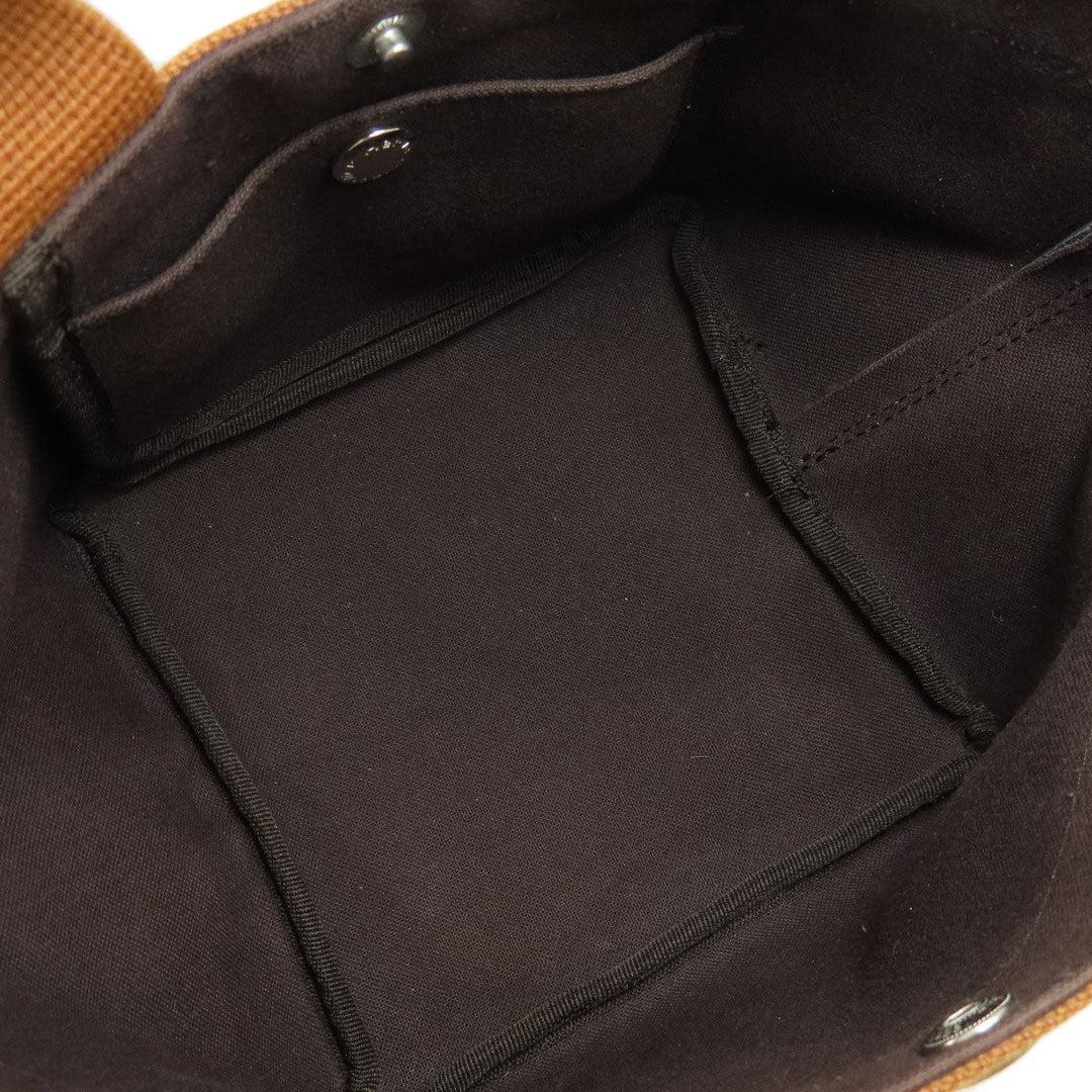 Herve Chapelier Handbag Cotton, Coated Canvas gray Boat-shaped tote Women Used Authentic