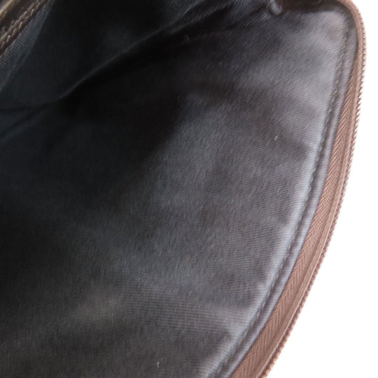 BALLY Shoulder Bag leather Brown Barry Stripe mens Used Authentic