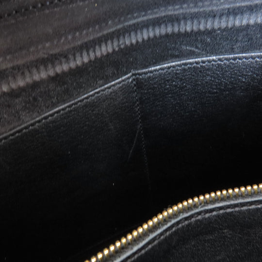 SAINT LAURENT Handbag Calfskin black Baby Kabas 2WAY Women Used Authentic