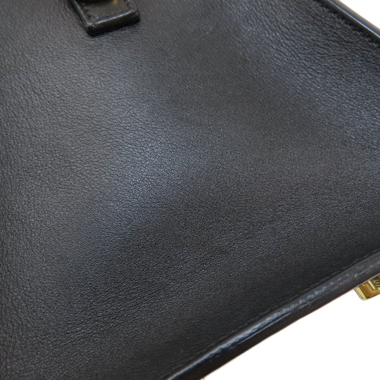 SAINT LAURENT Handbag Calfskin black Baby Kabas 2WAY Women Used Authentic