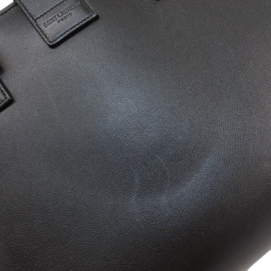 SAINT LAURENT Handbag Calfskin black Baby Kabas 2WAY Women Used Authentic