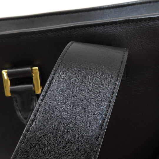SAINT LAURENT Handbag Calfskin black Baby Kabas 2WAY Women Used Authentic