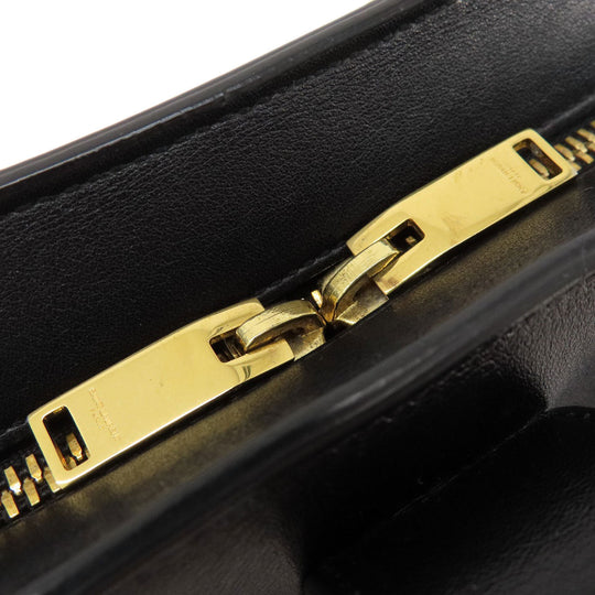 SAINT LAURENT Handbag Calfskin black Baby Kabas 2WAY Women Used Authentic
