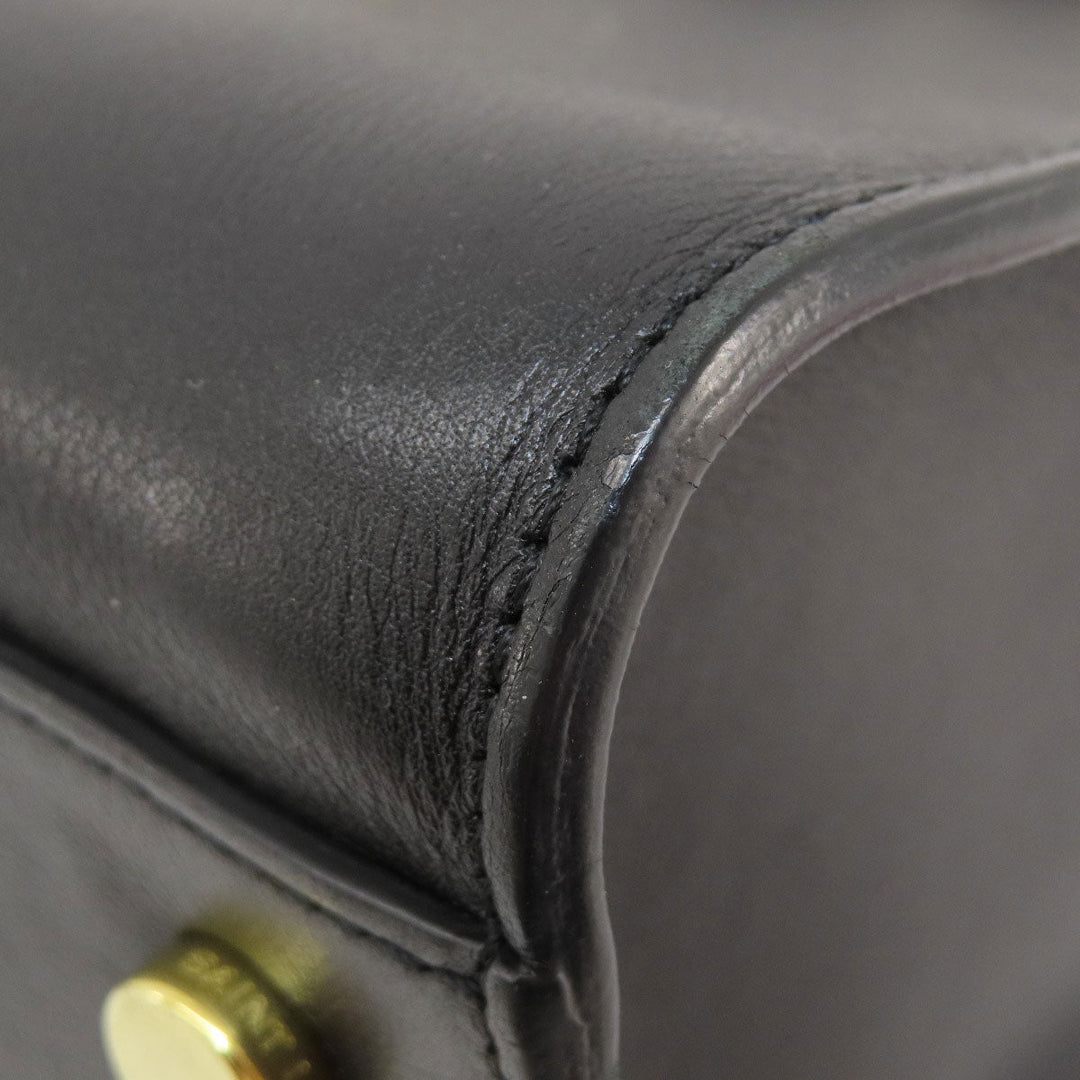 SAINT LAURENT Handbag Calfskin black Baby Kabas 2WAY Women Used Authentic