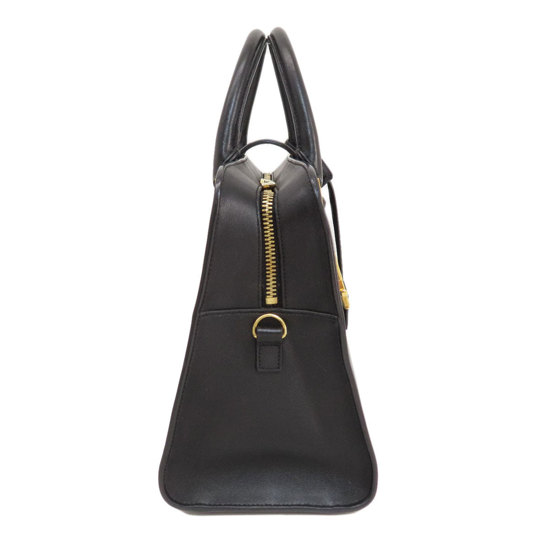 SAINT LAURENT Handbag Calfskin black Baby Kabas 2WAY Women Used Authentic