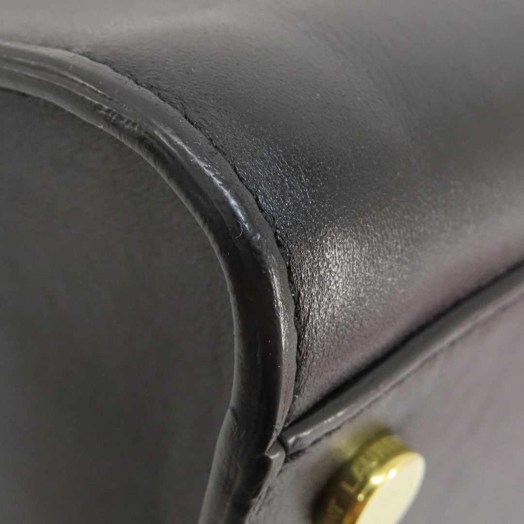 SAINT LAURENT Handbag Calfskin black Baby Kabas 2WAY Women Used Authentic