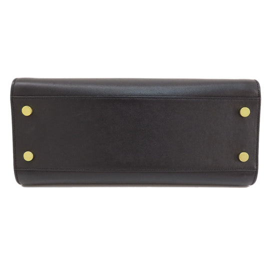 SAINT LAURENT Handbag Calfskin black Baby Kabas 2WAY Women Used Authentic
