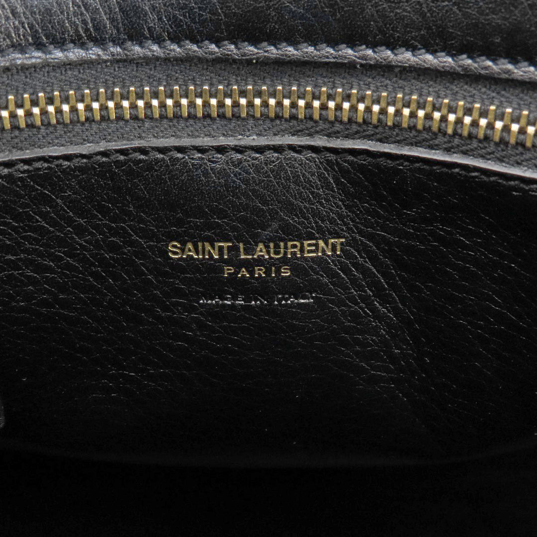 SAINT LAURENT Handbag Calfskin black Baby Kabas 2WAY Women Used Authentic