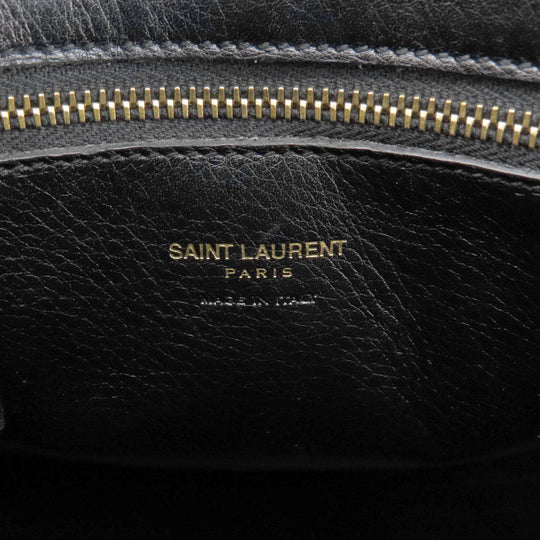 SAINT LAURENT Handbag Calfskin black Baby Kabas 2WAY Women Used Authentic