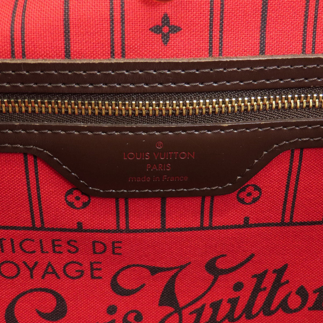 LOUIS VUITTON Tote Bag N51105 Damier canvas Brown Neverfull MM Damier Ebene