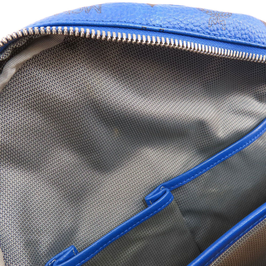 MCM Backpack PVC blue logo