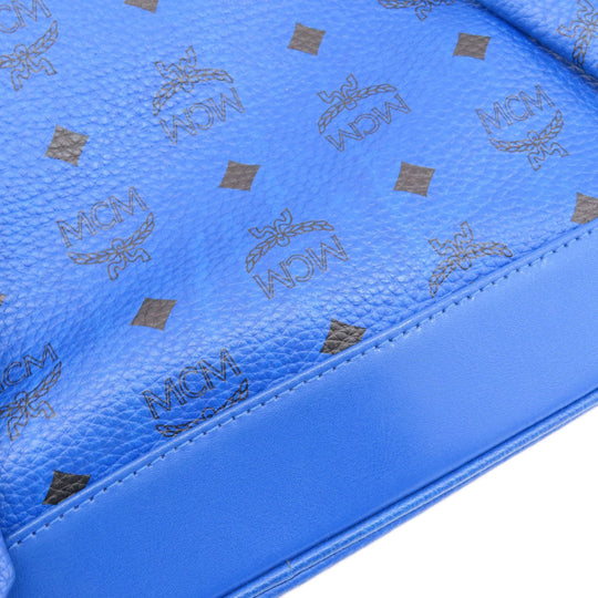 MCM Backpack PVC blue logo