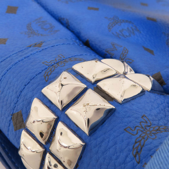 MCM Backpack PVC blue logo