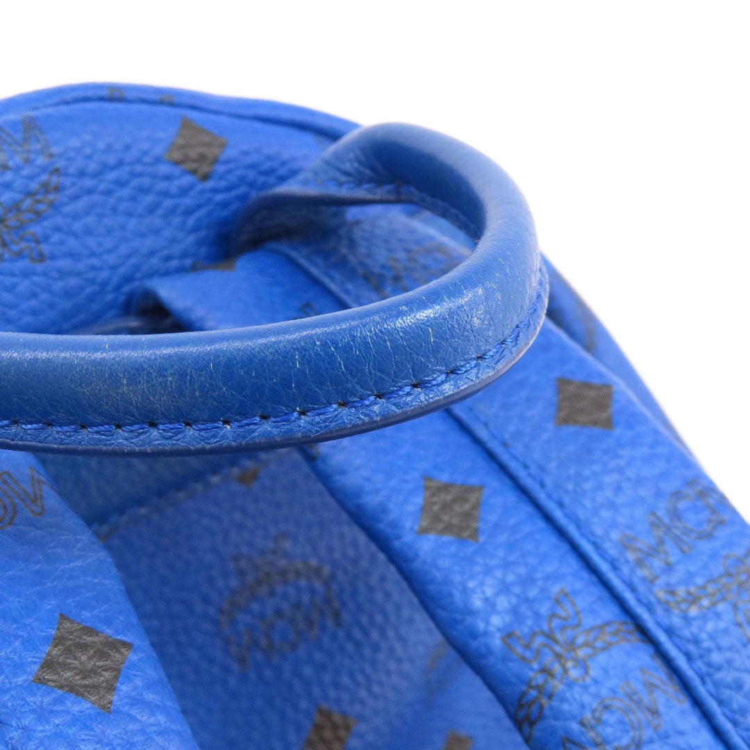 MCM Backpack PVC blue logo