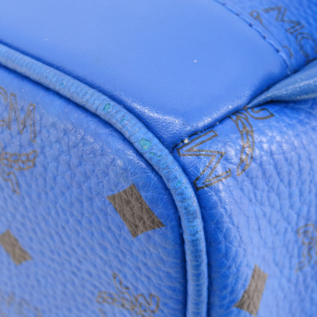 MCM Backpack PVC blue logo