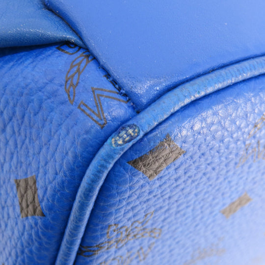 MCM Backpack PVC blue logo