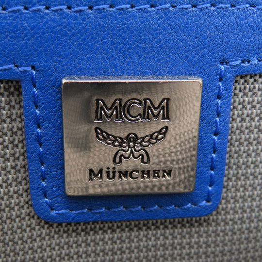 MCM Backpack PVC blue logo