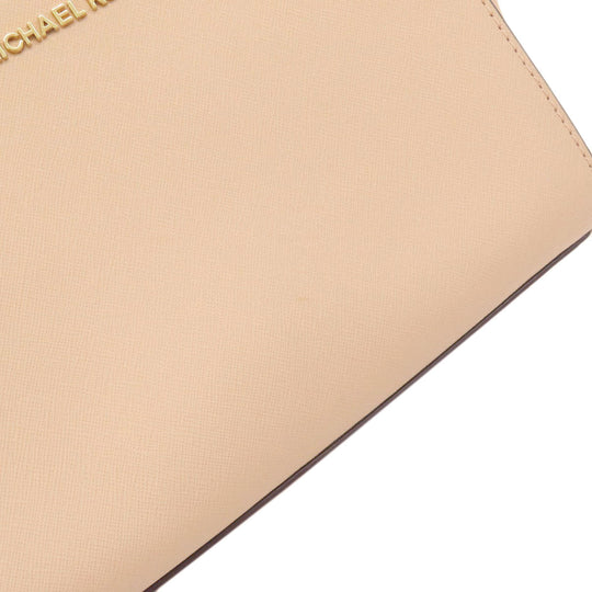 MICHAEL KORS Shoulder Bag leather pink Long shoulder Women Used Authentic