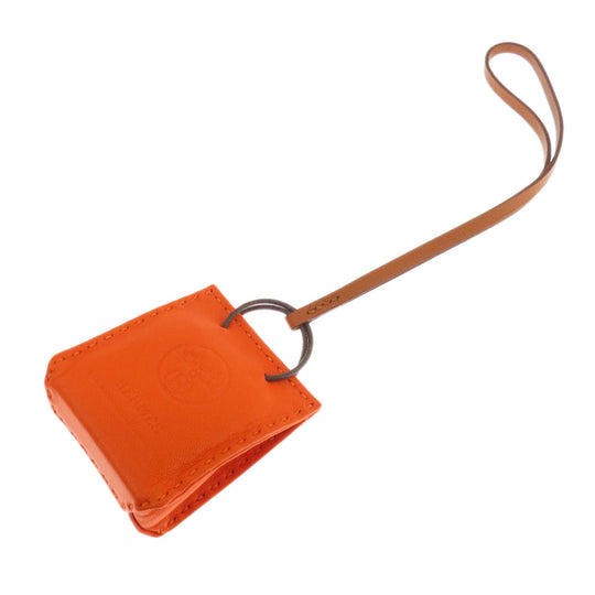 HERMES key ring Anemiro Orange Sac Orange Fu Women Used Authentic