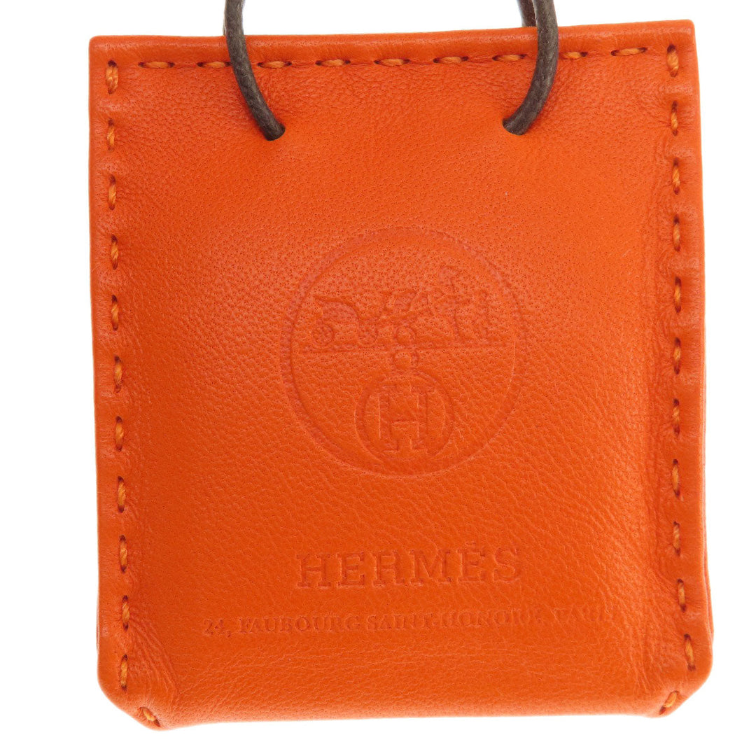 HERMES key ring Anemiro Orange Sac Orange Fu Women Used Authentic