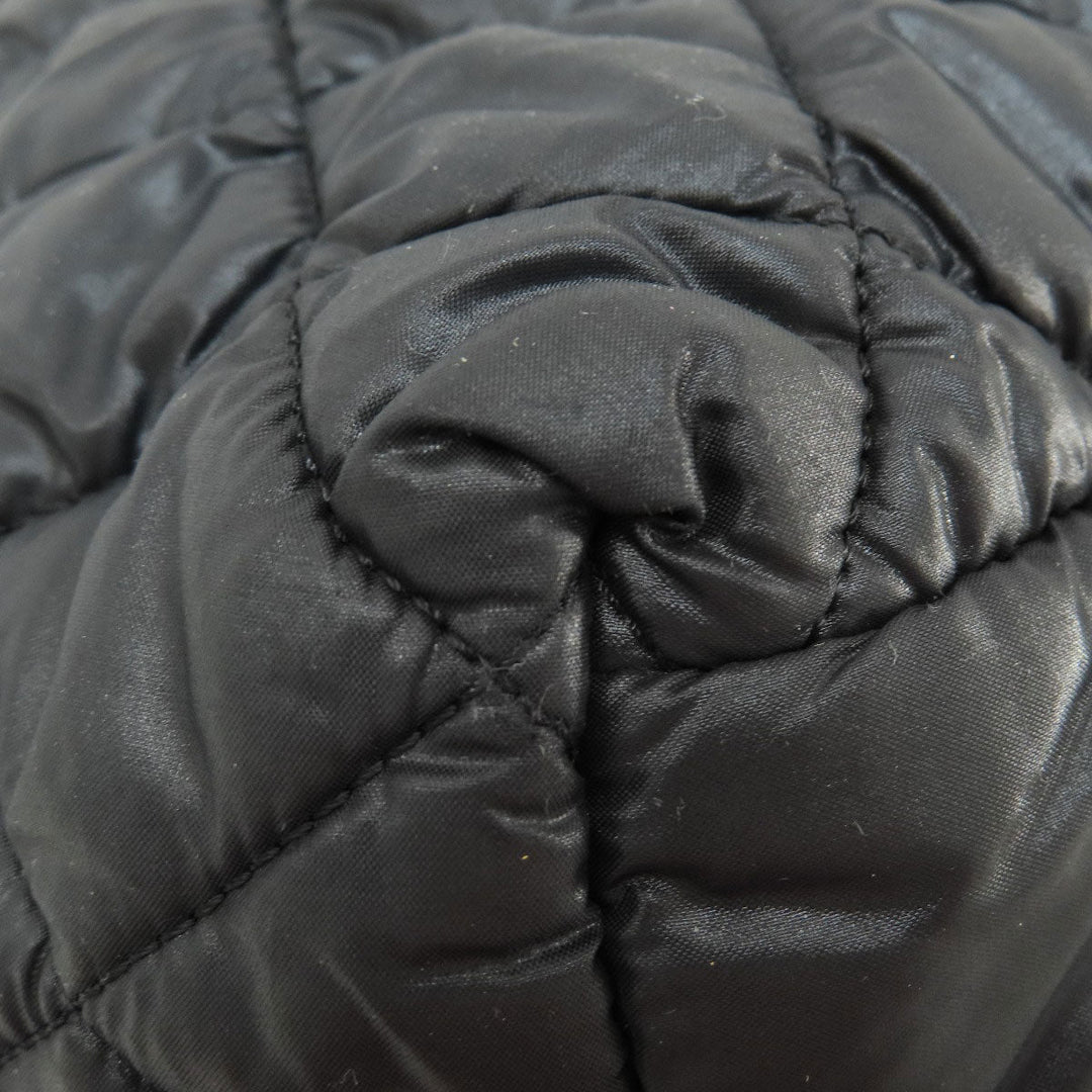 CHANEL Tote Bag Nylon black Cococoon SilverMetal