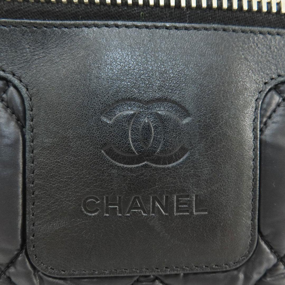 CHANEL Tote Bag Nylon black Cococoon SilverMetal
