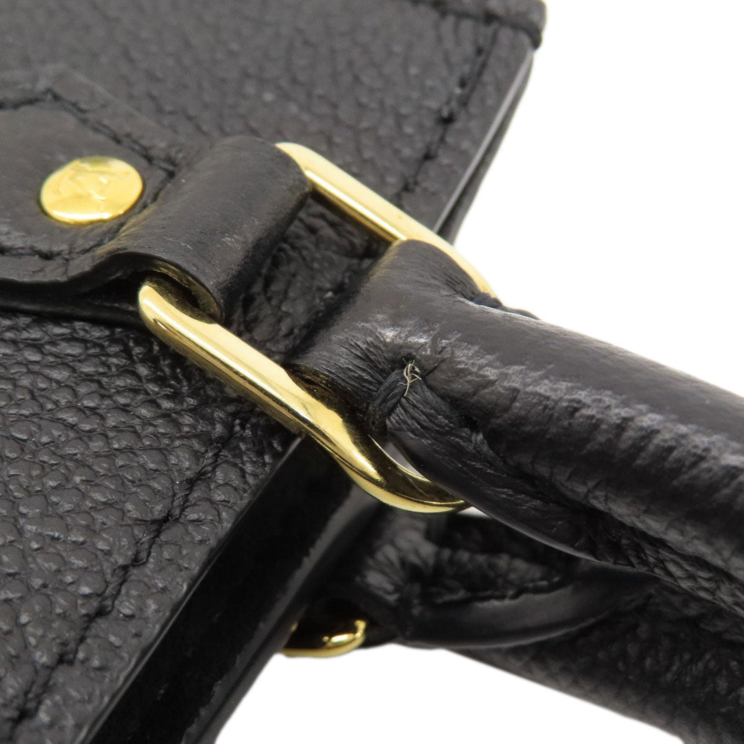 LOUIS VUITTON Handbag M81417 Ann Platt black Petite Sac Plat Noir Women Used Authentic