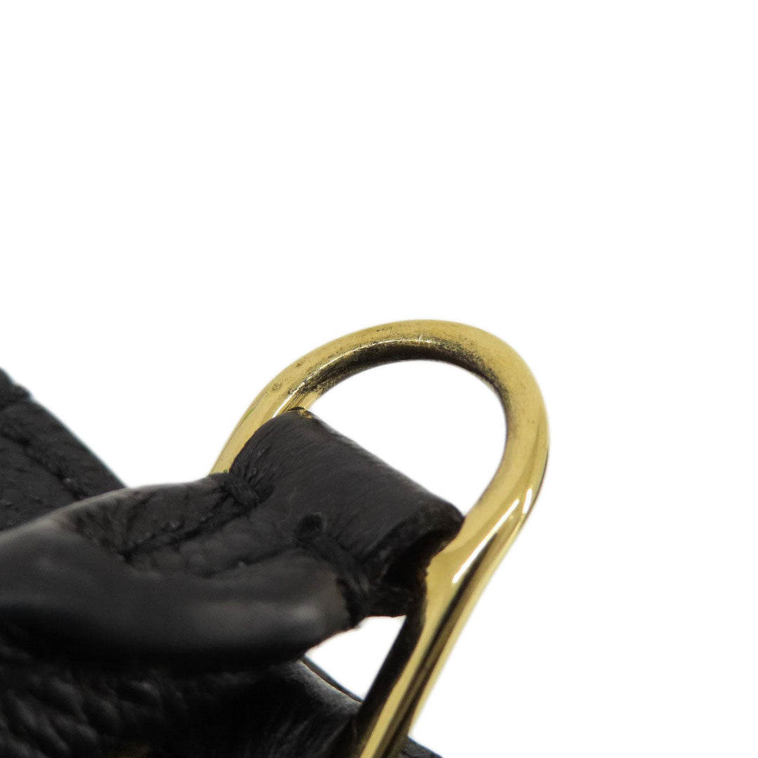 LOUIS VUITTON Handbag M81417 Ann Platt black Petite Sac Plat Noir Women Used Authentic