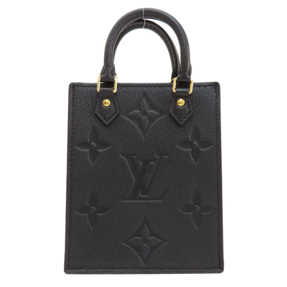 LOUIS VUITTON Handbag M81417 Ann Platt black Petite Sac Plat Noir Women Used Authentic