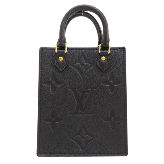 LOUIS VUITTON Handbag M81417 Ann Platt black Petite Sac Plat Noir Women Used Authentic