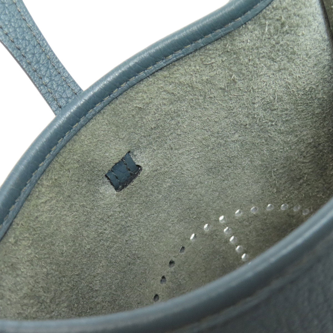 HERMES Shoulder Bag Taurillon Clemence blue Evelyn TPM SilverMetal Women Used Authentic