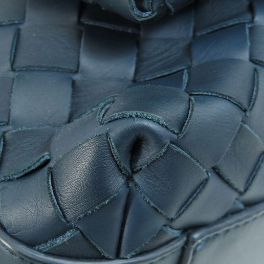 BOTTEGAVENETA Backpack Calfskin green INTRECCIATO Women Used Authentic