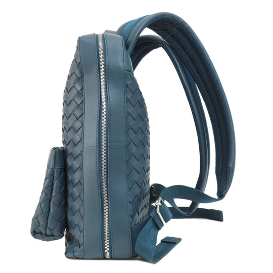 BOTTEGAVENETA Backpack Calfskin green INTRECCIATO Women Used Authentic