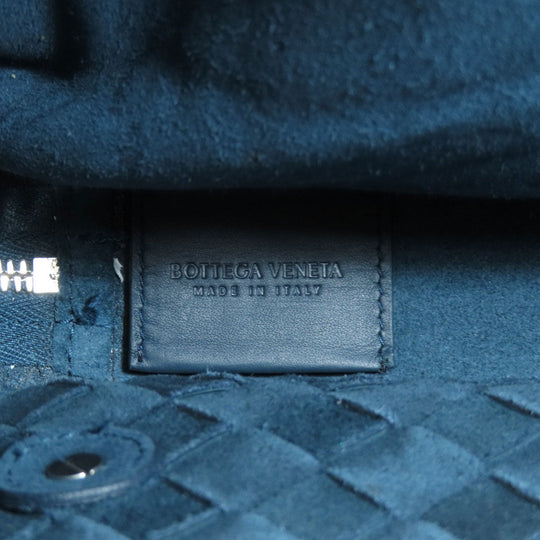 BOTTEGAVENETA Backpack Calfskin green INTRECCIATO Women Used Authentic