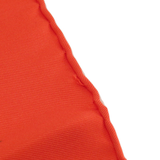 HERMES scarf silk Orange Carre90 LES PETITS PRINCES The Little Princes Women Used Authentic