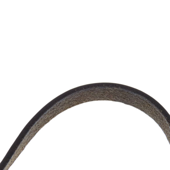 HERMES Necklace Leather, Metal black Apichoker Women Used Authentic