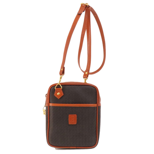 BALLY Shoulder Bag PVC black logo Women Used Authentic