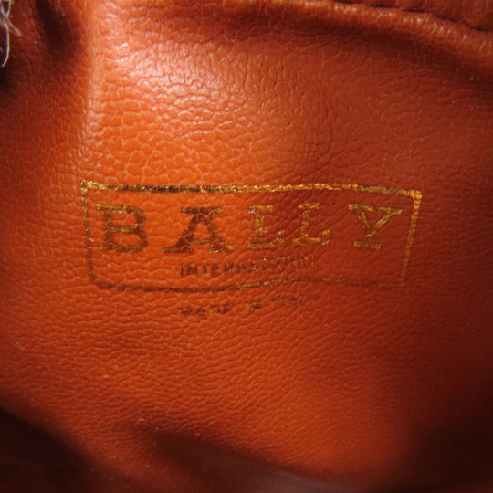 BALLY Shoulder Bag PVC black logo Women Used Authentic