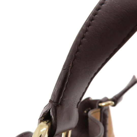TOD’S Tote Bag leather Brown 2WAY