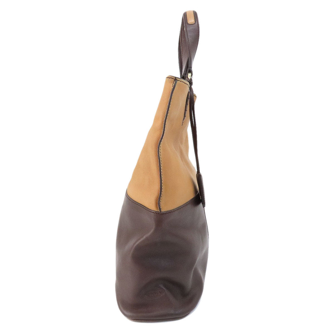 TOD’S Tote Bag leather Brown 2WAY