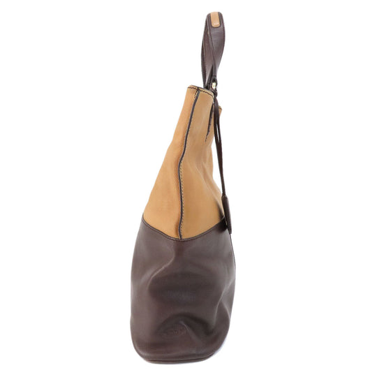 TOD’S Tote Bag leather Brown 2WAY