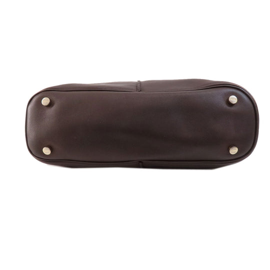 TOD’S Tote Bag leather Brown 2WAY