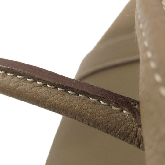 HERMES Handbag Country beige Garden Party TPM Etoupe Etoupe SilverMetal
