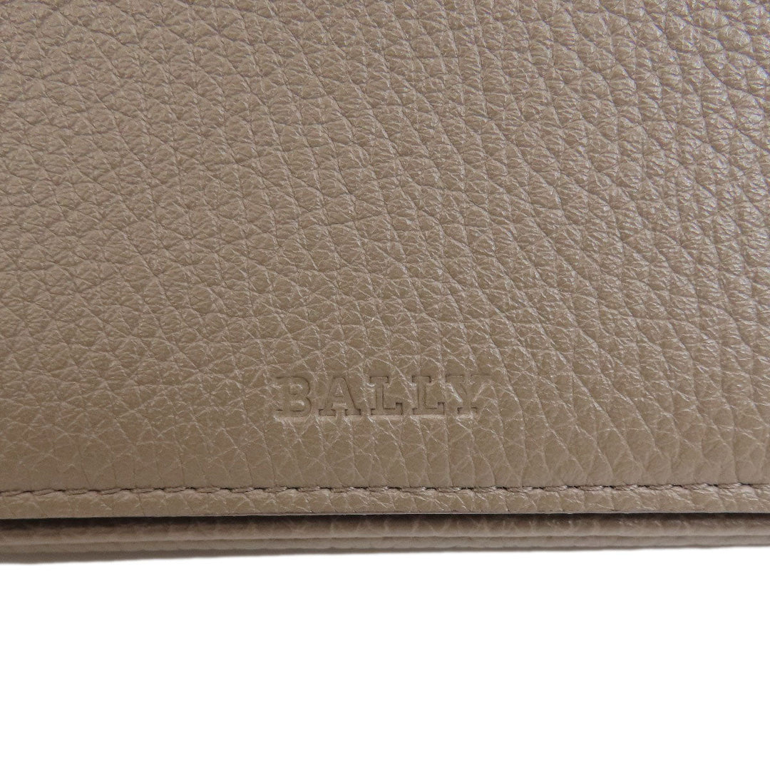 BALLY business bag leather gray logo mens Used Authentic
