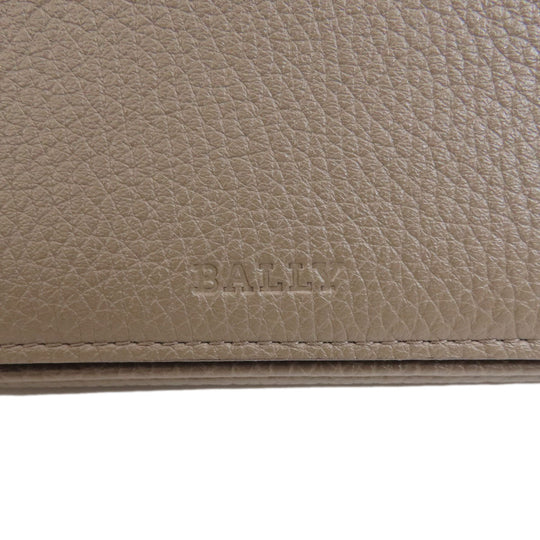 BALLY business bag leather gray logo mens Used Authentic