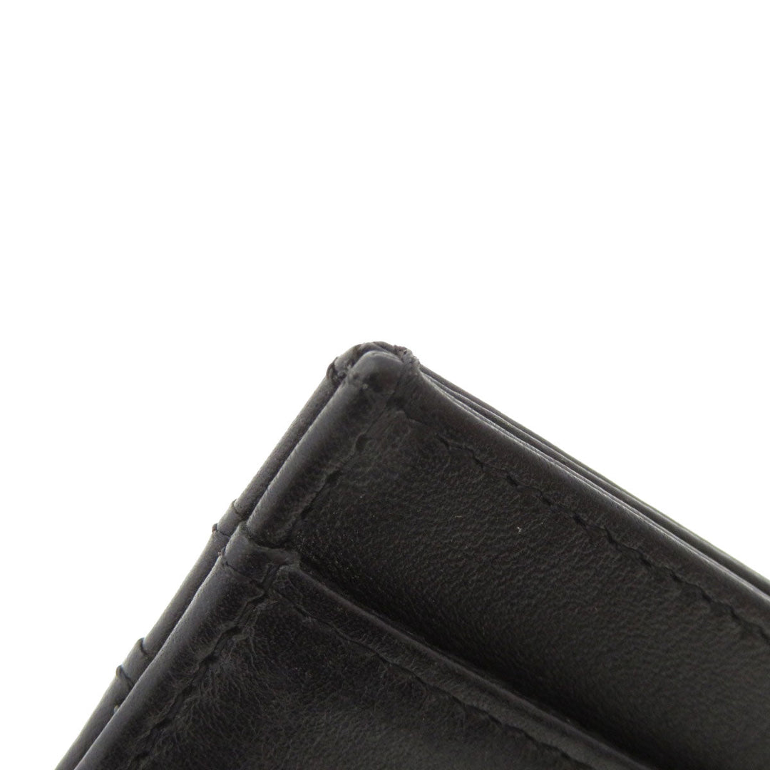CHANEL Card Case lambskin black Logo motif Women(Unisex) Used Authentic