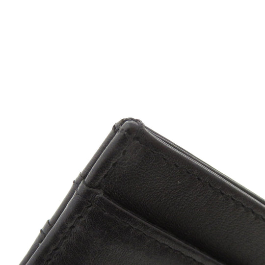 CHANEL Card Case lambskin black Logo motif Women(Unisex) Used Authentic