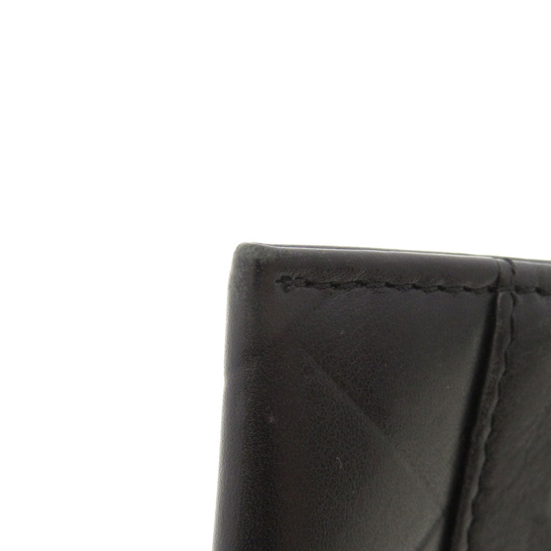 CHANEL Card Case lambskin black Logo motif Women(Unisex) Used Authentic